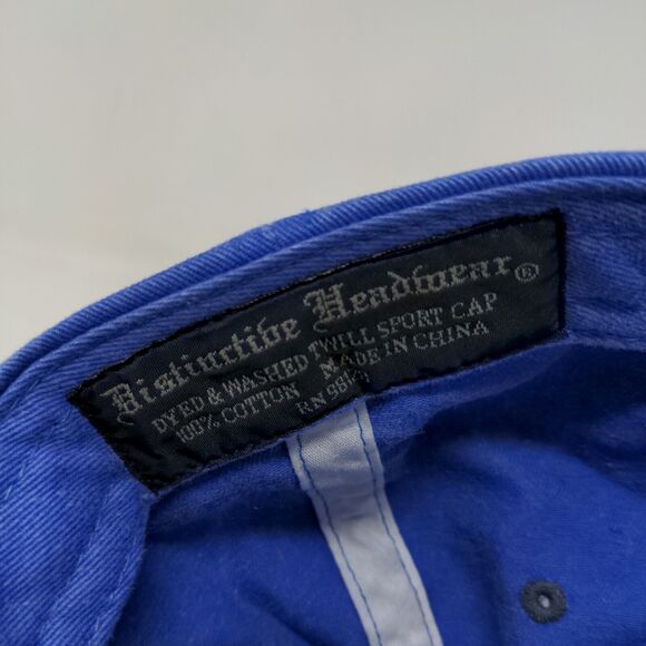 Distinctive Headwear Men's Strapback Hat Blue Embroidered Naples Florida Logo - Picture 7 of 7